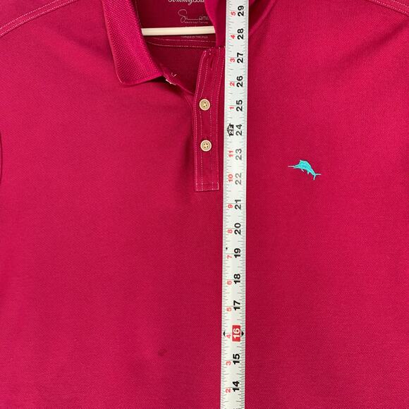 Tommy Bahama Men's Supima Cotton Short Sleeve Pink Polo Size 2XL - Picture 5 of 14